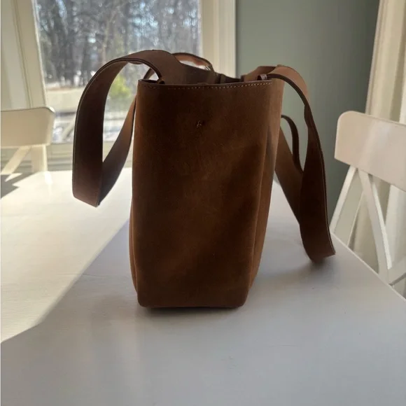 YSL Brown Suede Tote Bag - Picture 8 of 9